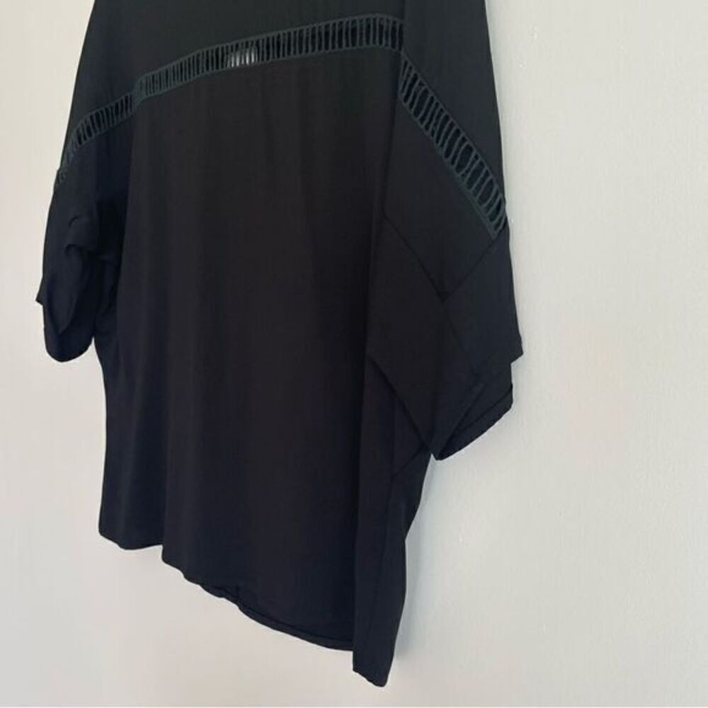 Karina Grimaldi Black Viscose Blouse Women’s Size Medium